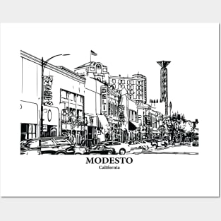 Modesto - California Posters and Art